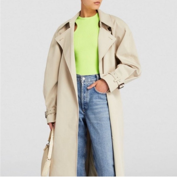 Agolde Bea Ribbed Tank Top Fuji Neon Green - Picture 3 of 15